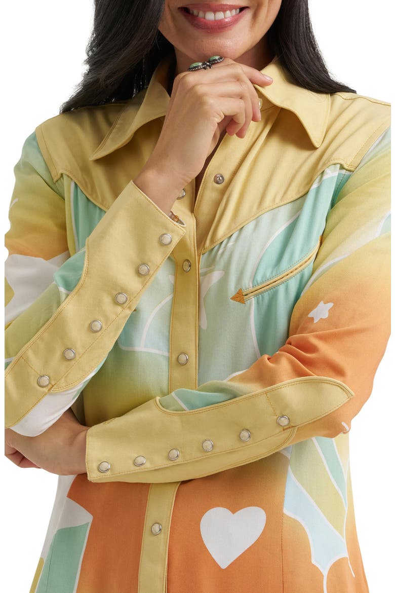 Printed Western Shirt, Alternate, color, RAINBOW PRINT