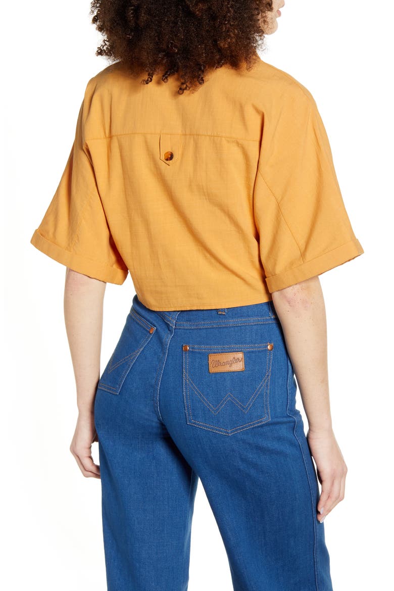 Tucson Button Front Top, Alternate, color, APRICOT