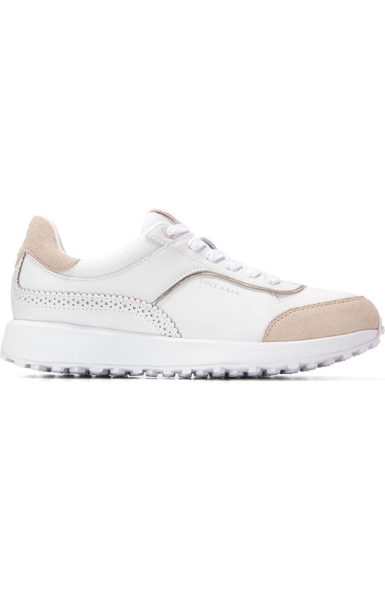 Cole Haan Grand Crosscourt Hallet Run Sneaker, Alternate, color, White / Oat Suede/ Gum