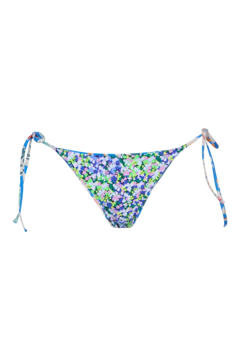 Sunning Side Tie Bikini Bottoms, Alternate, color, BLUE