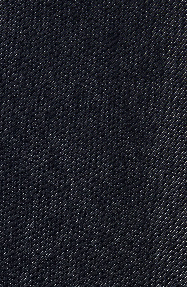 Moncler Stretch Denim Shirtdress, Alternate, color, Blue Navy Denim