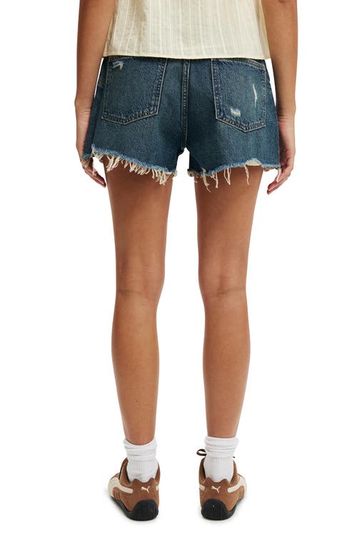 Cotton On Original Denim Short In Logans Blue Worn
