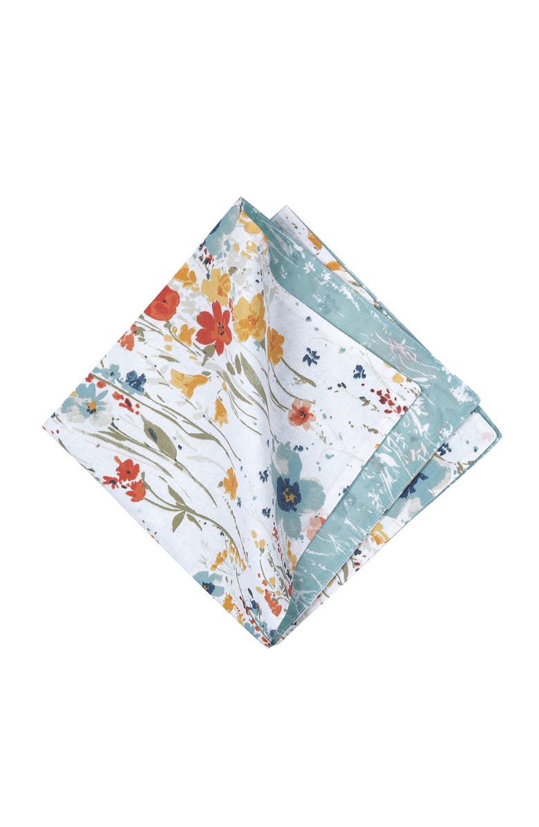 C&F Home Sheila Cotton Napkin Machine Washable Set of 6, Alternate, color, Red