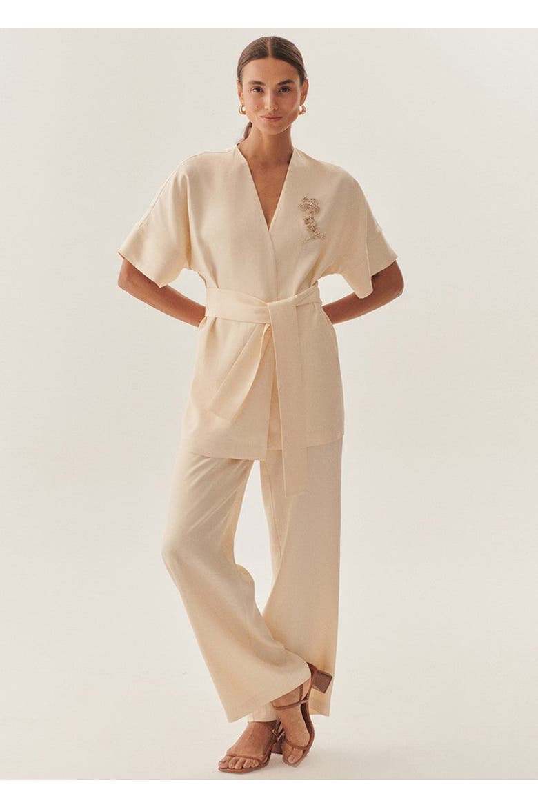 Ophelia Caftan Jacket, Alternate, color, BEIGE