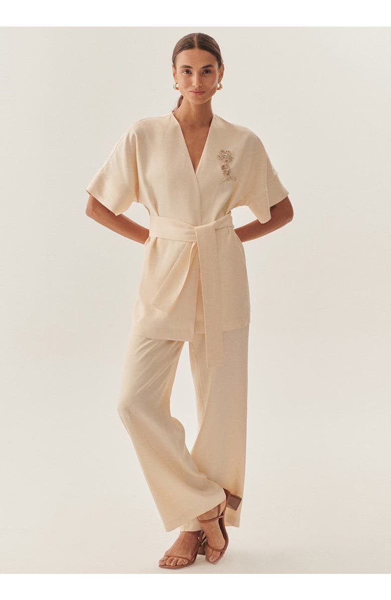 Exquise Ophelia Caftan Jacket, Alternate, color, Beige