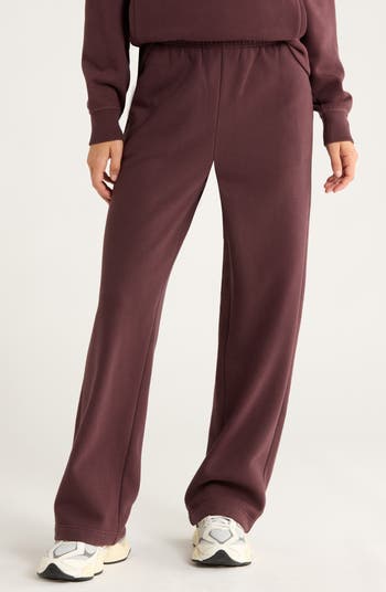 Zella Ultracozy Fleece Straight Leg Sweatpants | Nordstrom