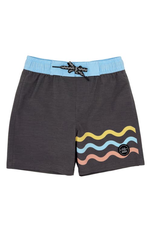 Feather 4 Arrow Kids' Wave Bound Board Shorts In Lava Rock