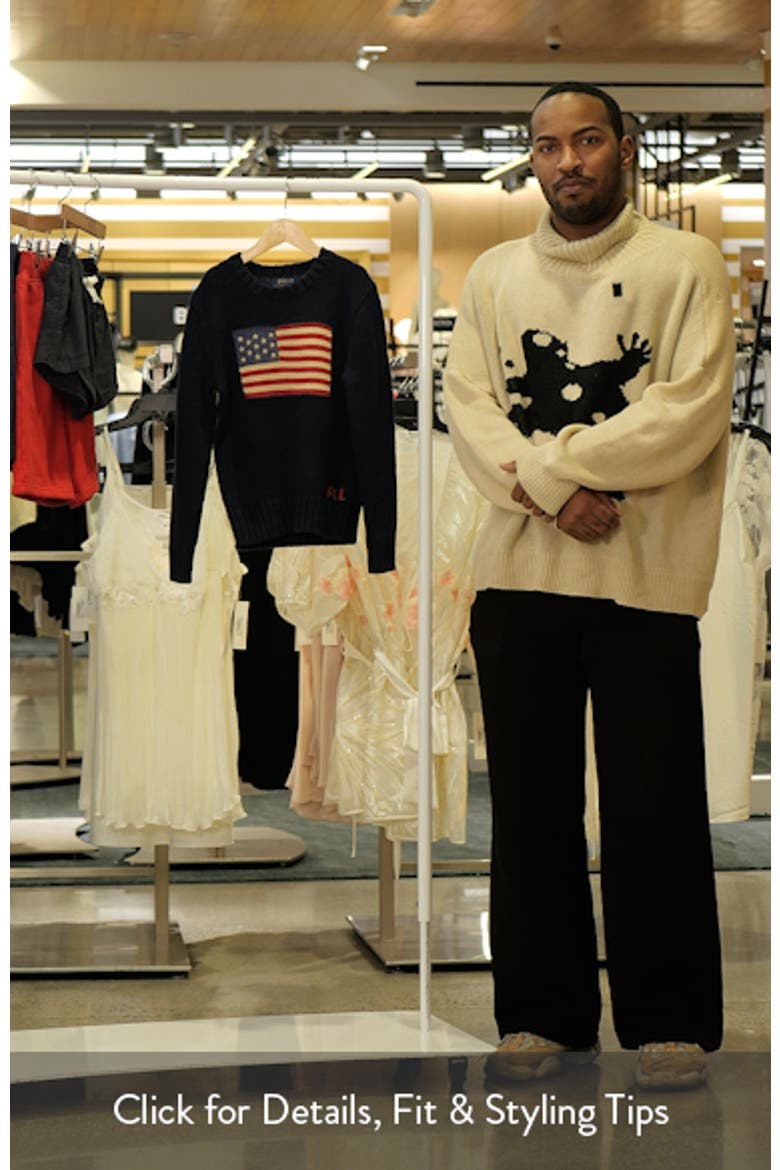 Kids' American Flag Cotton Crewneck Sweater video