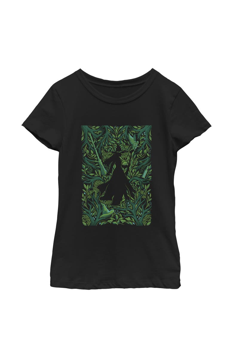 Wicked: For Good Girl's Wicked For Good Elphaba Forest Green Poster  Graphic T-Shirt, Main, color, Black