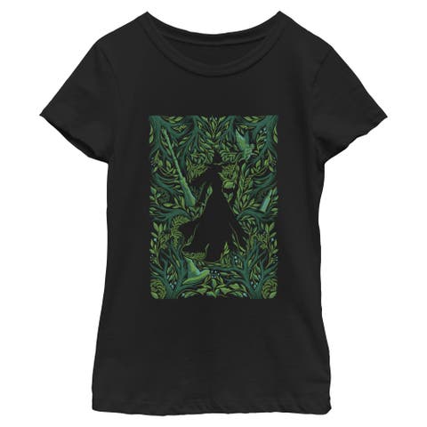 Girl's Wicked For Good Elphaba Forest Green Poster  Graphic T-Shirt