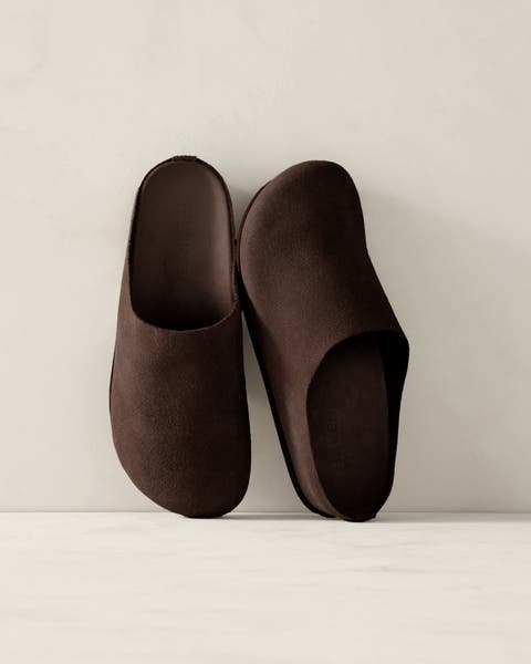 Suede Clogs