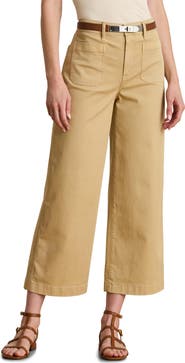 Lauren Ralph Lauren Stretch Cotton Twill Crop Pants