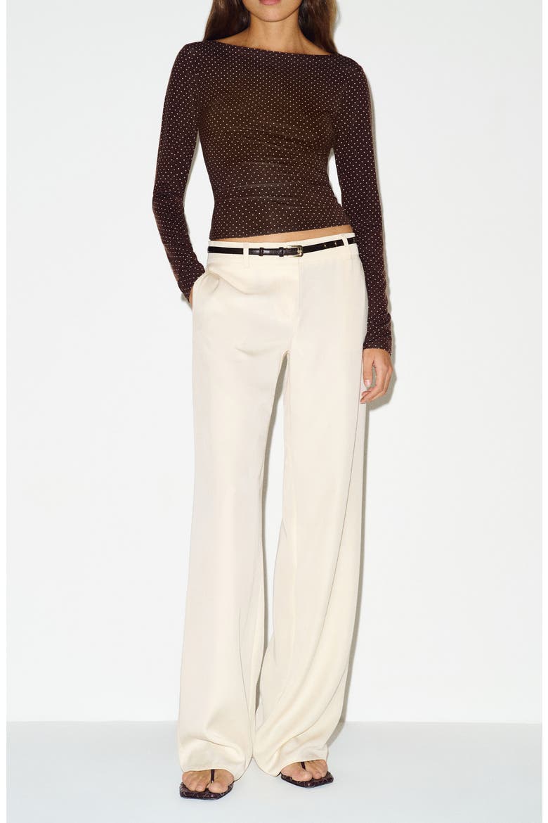 Wiley Ballet Neck Top, Alternate, color, PIN DOT