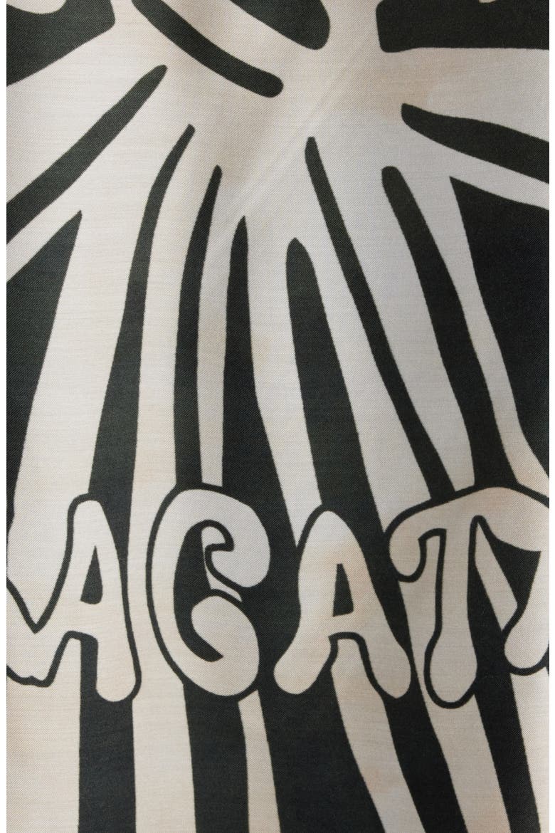 Floragatan 13 Graphic Button-Up Shirt, Alternate, color, BLACK/ WHITE