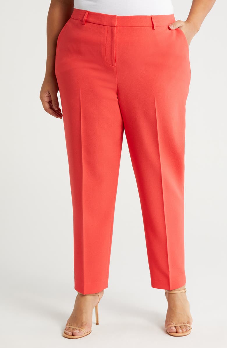 Tahari ASL Classic Pants, Main, color, Grenadine