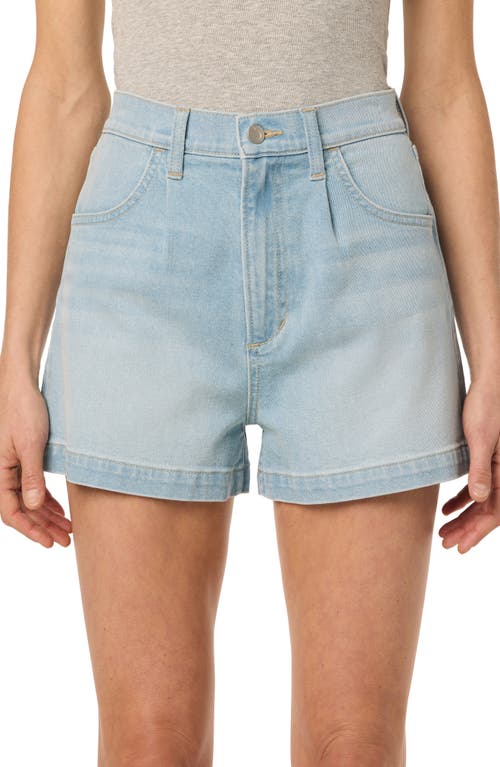 Joe's Pleat Front High Waist Denim Shorts In Finland