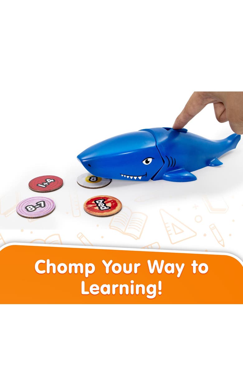 Shark Chomper Educational Game, Alternate, color, Blue