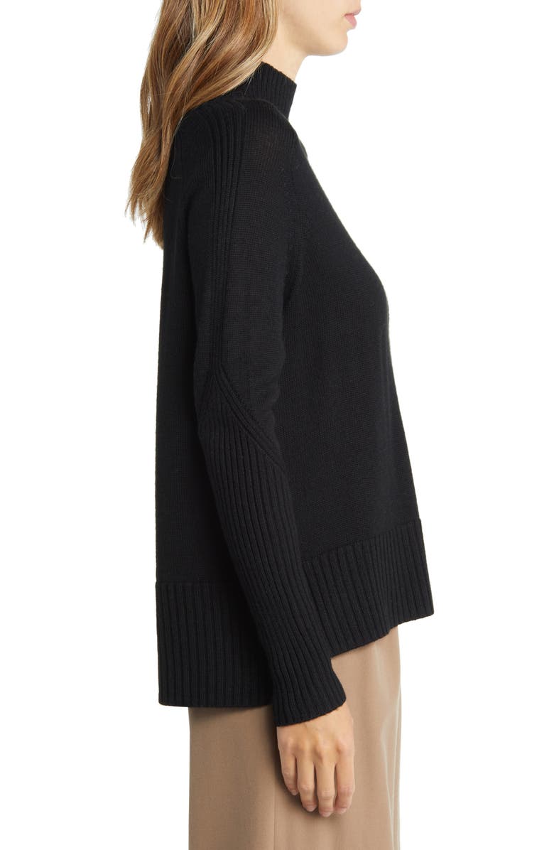 Nordstrom Mock Neck Rib Trim Sweater, Alternate, color,
