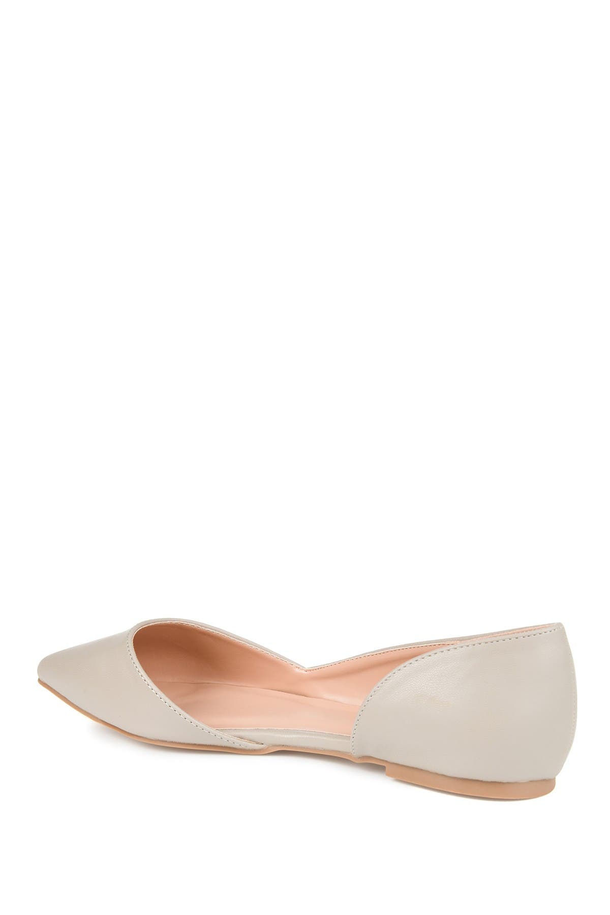 JOURNEE Cortni d'Orsay Flat, Alternate, color, GREY