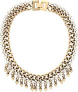 OLIVIA WELLES Asa Crystal Chain Necklace