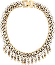 OLIVIA WELLES Asa Crystal Chain Necklace