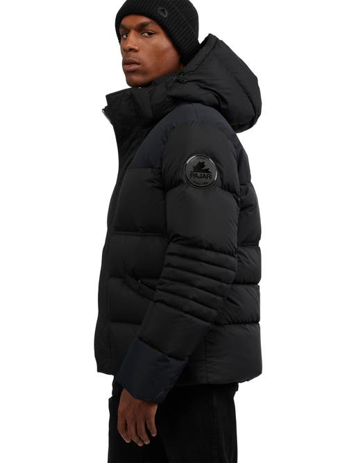 Pajar Titan Mixed Media Puffer With Removable Hood In Gold