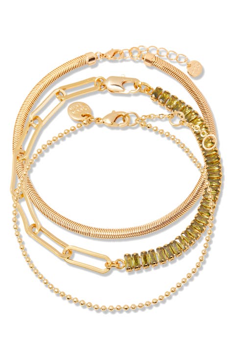Priya Birthstone Tennis Bracelet Set