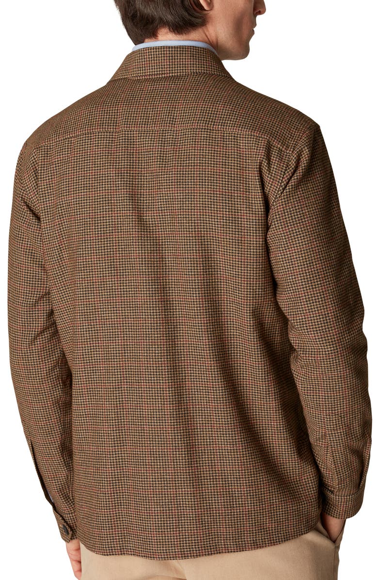 Eton Plaid Cotton & Wool Blend Shirt Jacket, Alternate, color, 