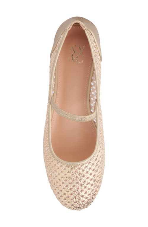 New York And Company Lara Woven Ballet Flat In Gold