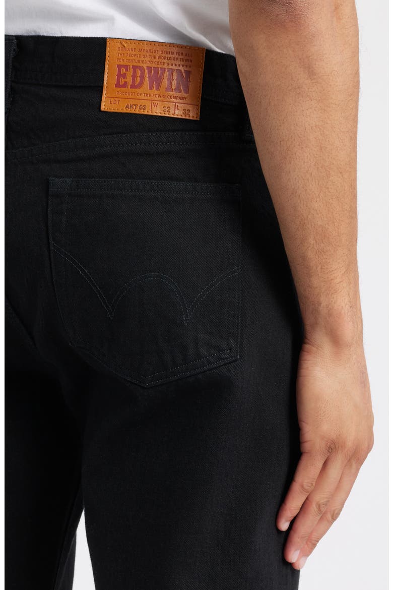 Straight Leg Jeans, Alternate, color, BLACK WET