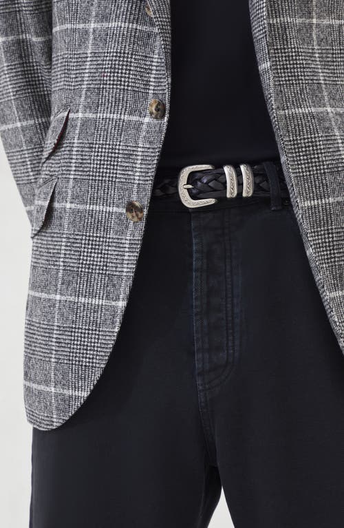 Brunello Cucinelli Belt With Detailed Buckle In Black