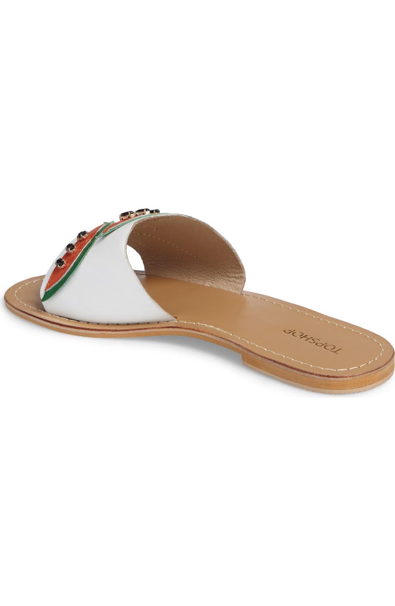 Topshop Happy Fruity Slide Sandal, Alternate, color,