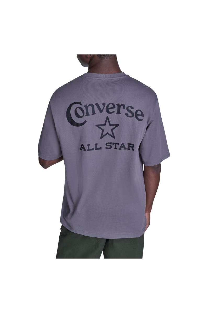 Converse Heritage Wordmark Relaxed T-Shirt, Alternate, color, Darker Grey