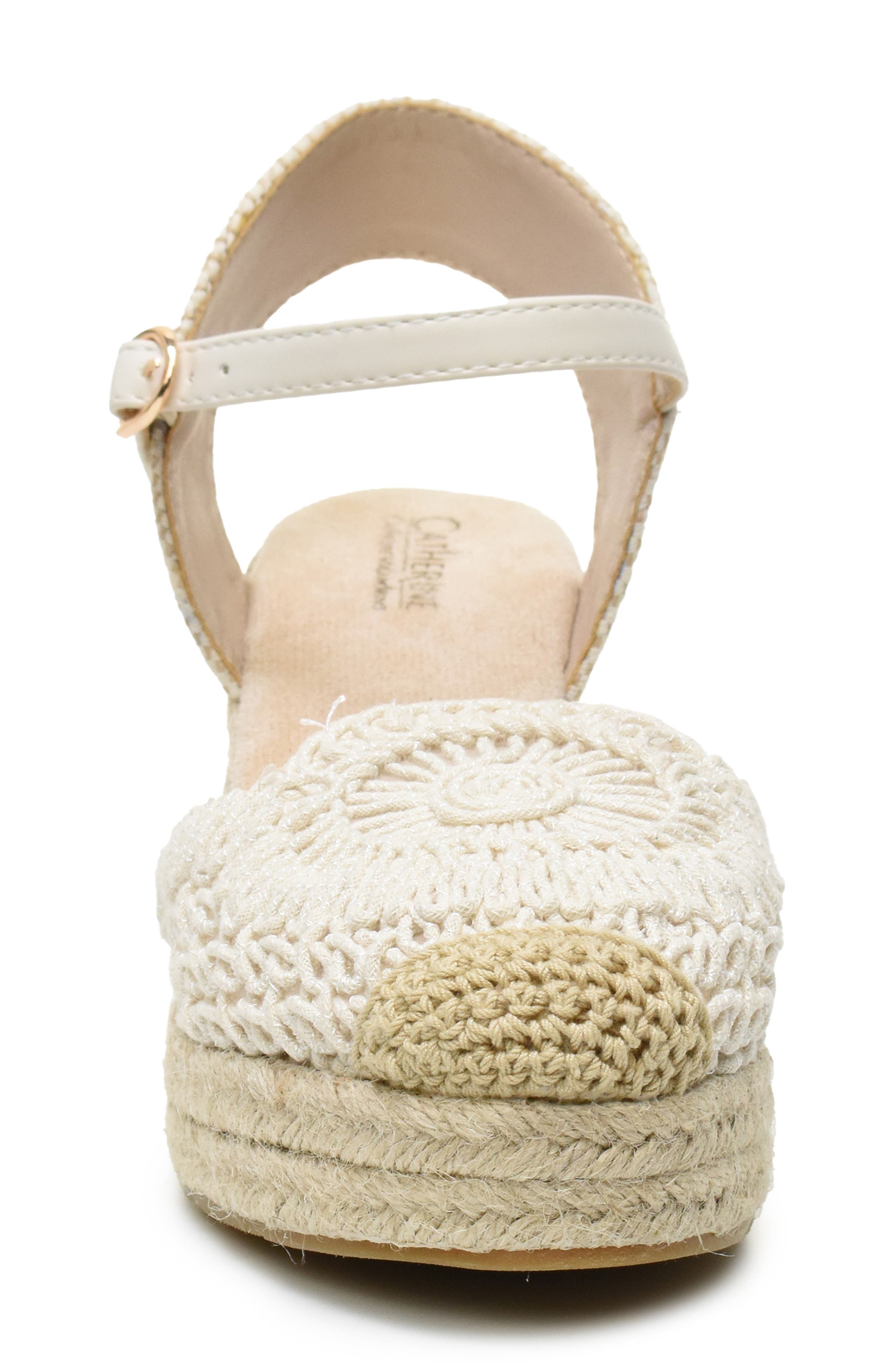 Catherine Catherine Malandrino Laboh Platform Wedge Espadrille Sandal, Alternate, color, 