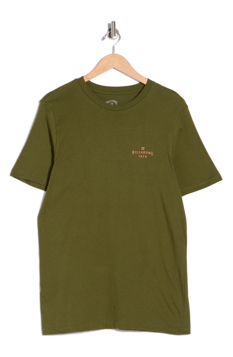 Billabong Watcher Logo Graphic T-Shirt, Alternate, color, Army