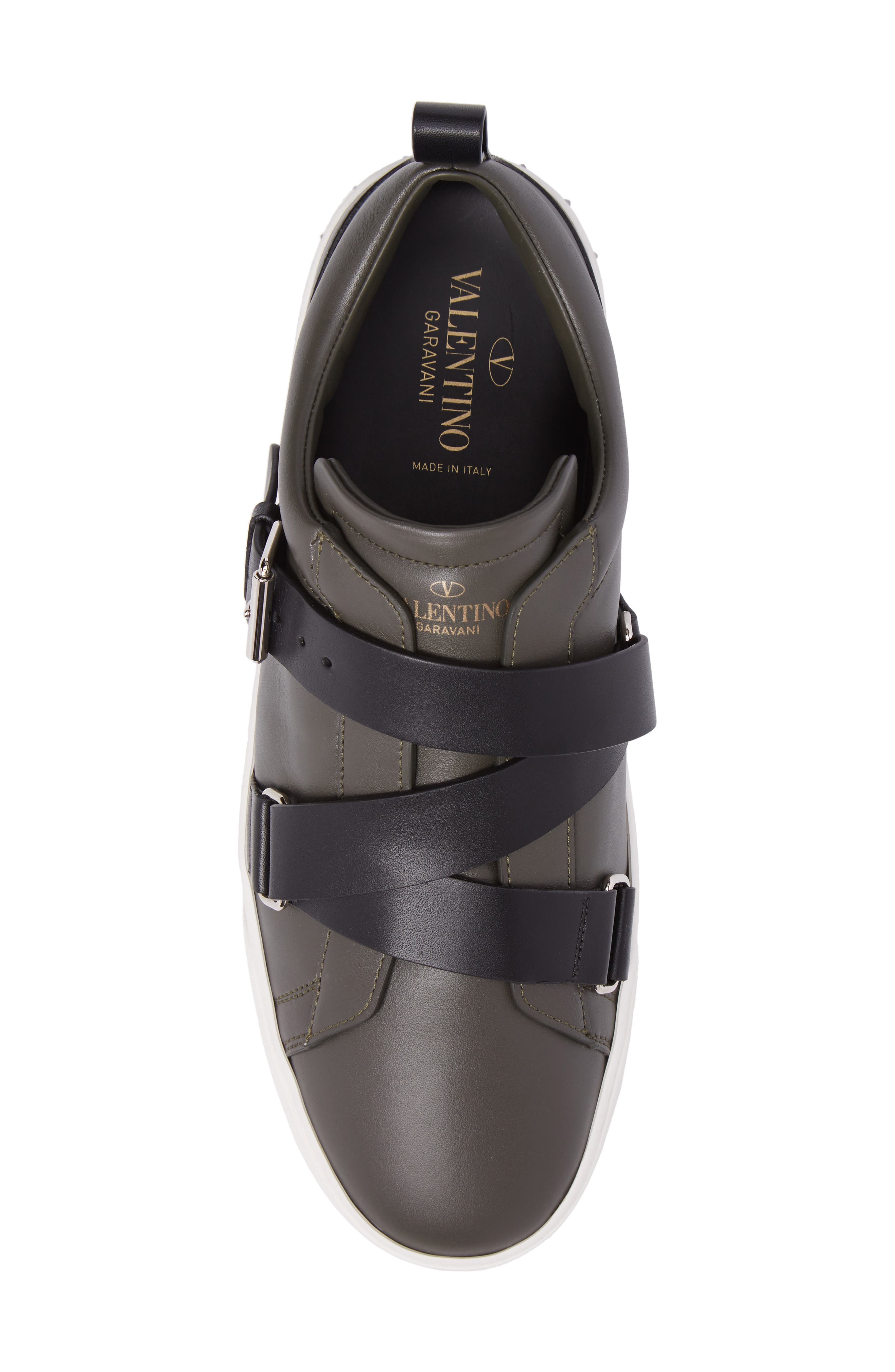 Valentino Garavani V-Punk Buckle Strap Sneaker, Alternate, color, 