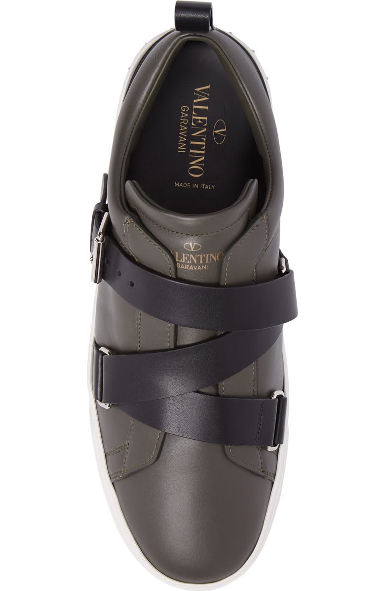 Valentino Garavani V-Punk Buckle Strap Sneaker, Alternate, color,