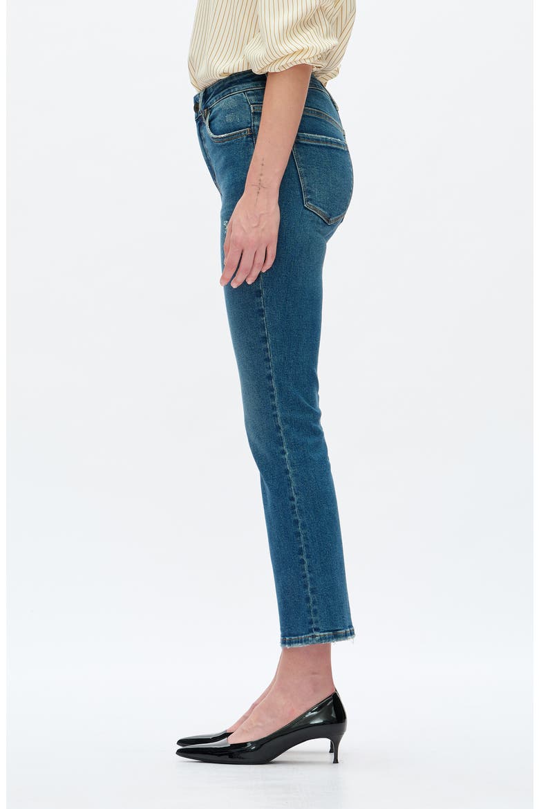 High Waist Crop Flare Jeans, Alternate, color, VINTAGE MEDIUM BLUE