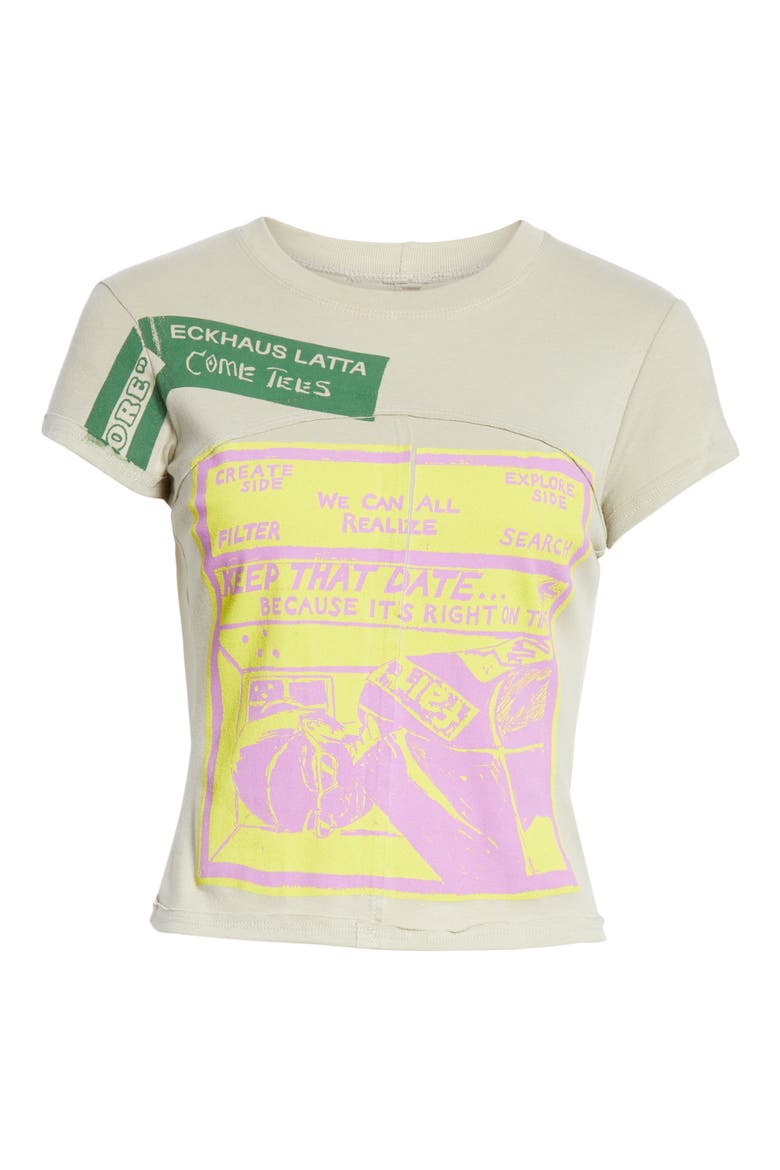 Print Lapped Tee, Alternate, color, DUST GREY