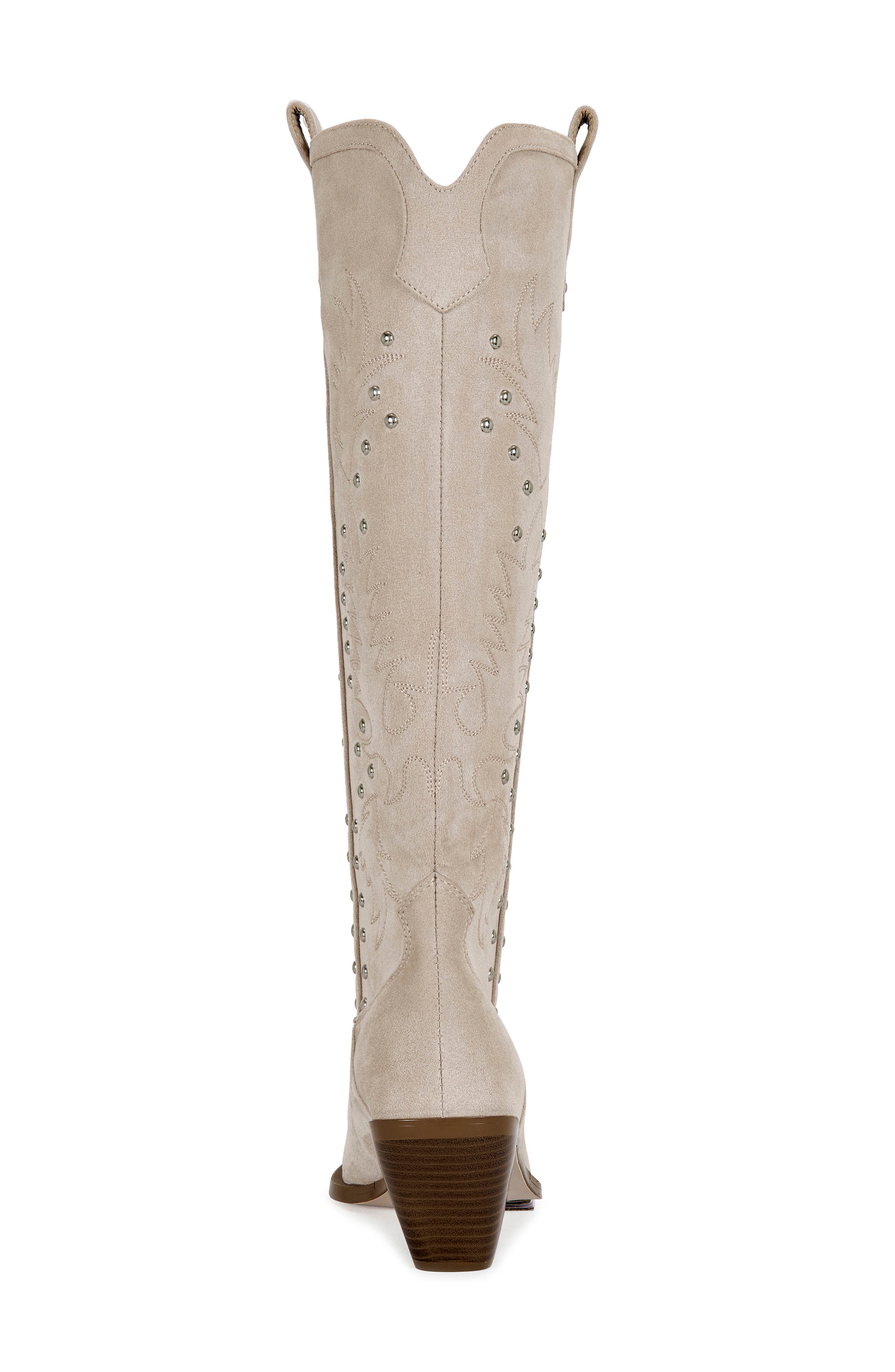 AZALEA WANG Beckett Western Boot, Alternate, color, Taupe