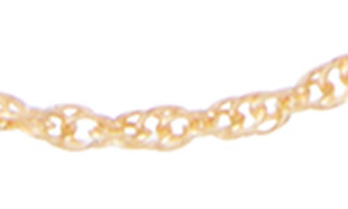 Fuzion Creations Rope Chain Necklace In Yellow