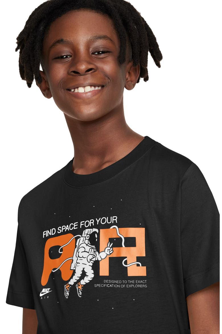 Kids' Air Graphic T-Shirt, Alternate, color, BLACK