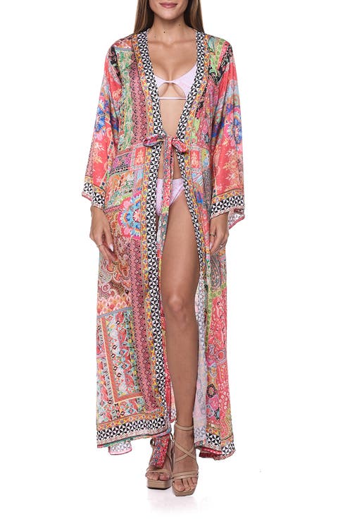 Tie Waist Longline Cover-Up Duster