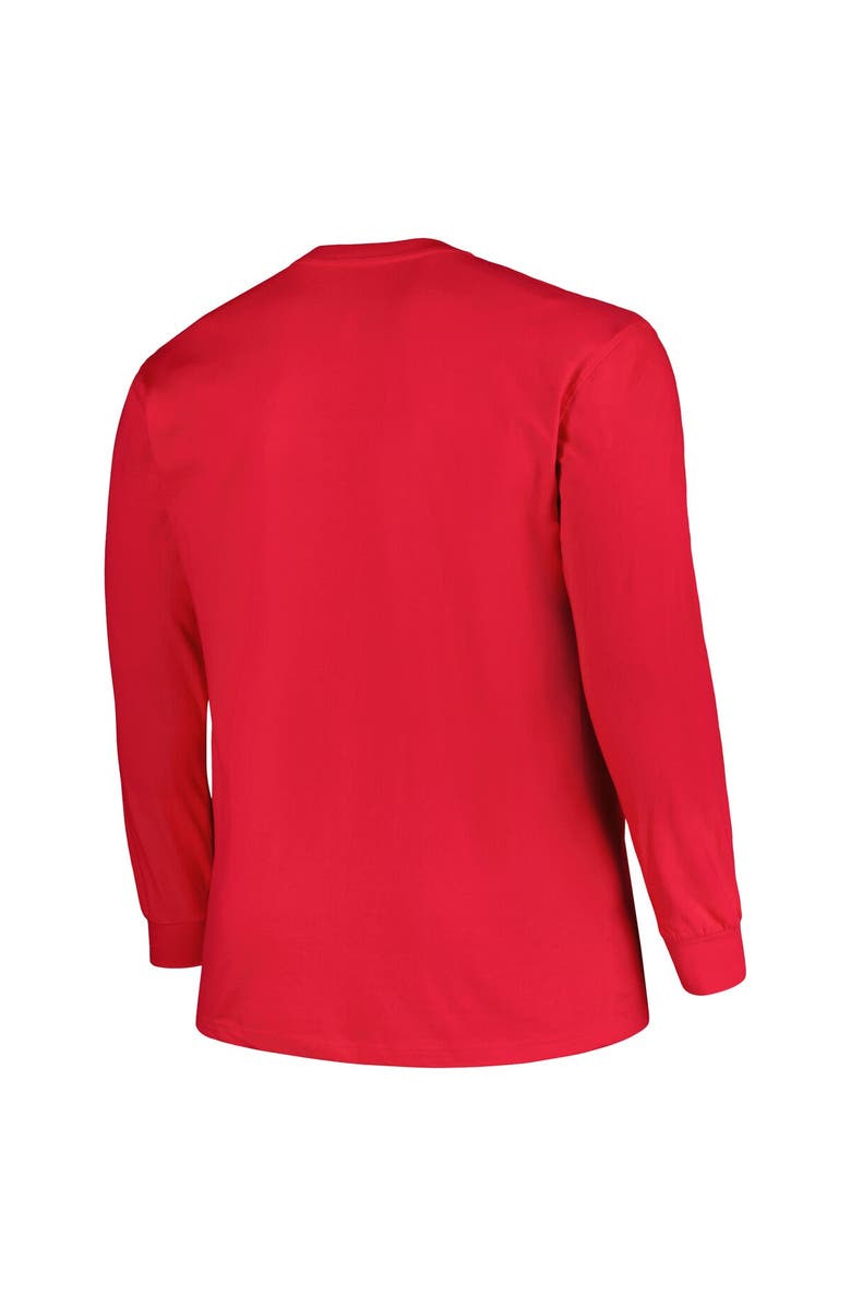 PROFILE Men's Profile Red Louisville Cardinals Big & Tall Two-Hit Long Sleeve T-Shirt, Alternate, color, 