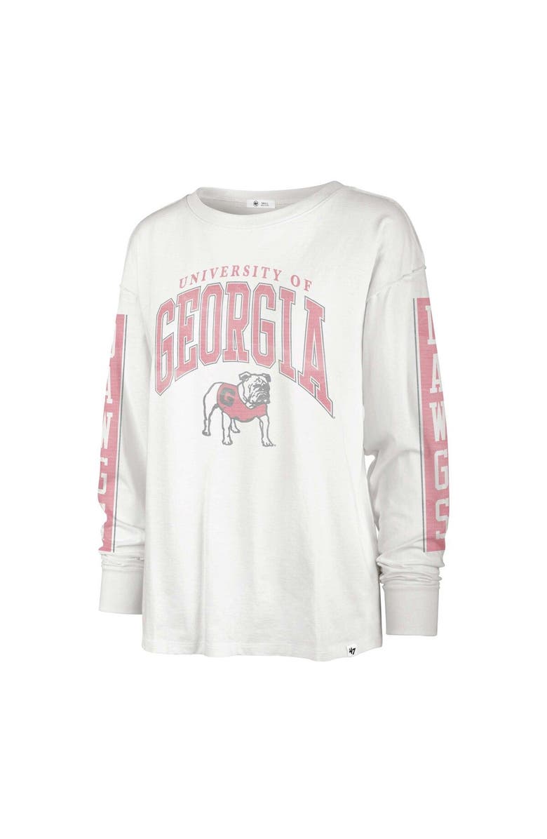 '47 Women's '47 Cream Georgia Bulldogs Statement SOA 3-Hit Long Sleeve T-Shirt, Alternate, color, 