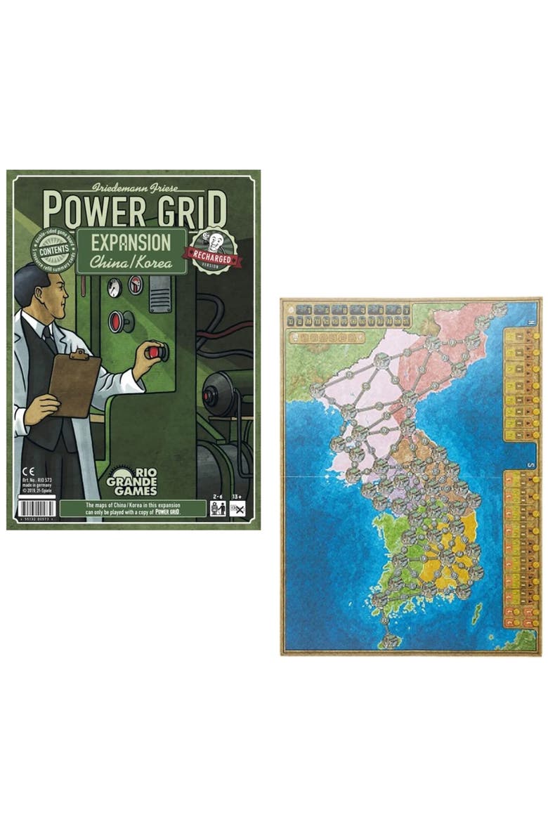 Power Grid China/Korea Expansion (Recharged Version), Green, Alternate, color, Multicolored