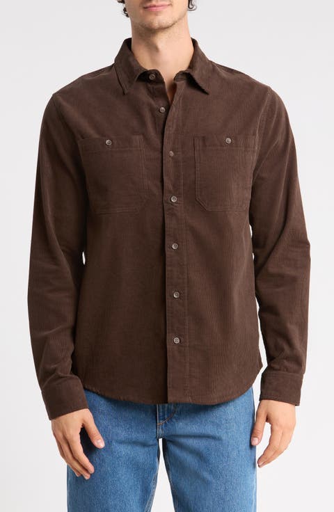 Long Sleeve Corduroy Shirt