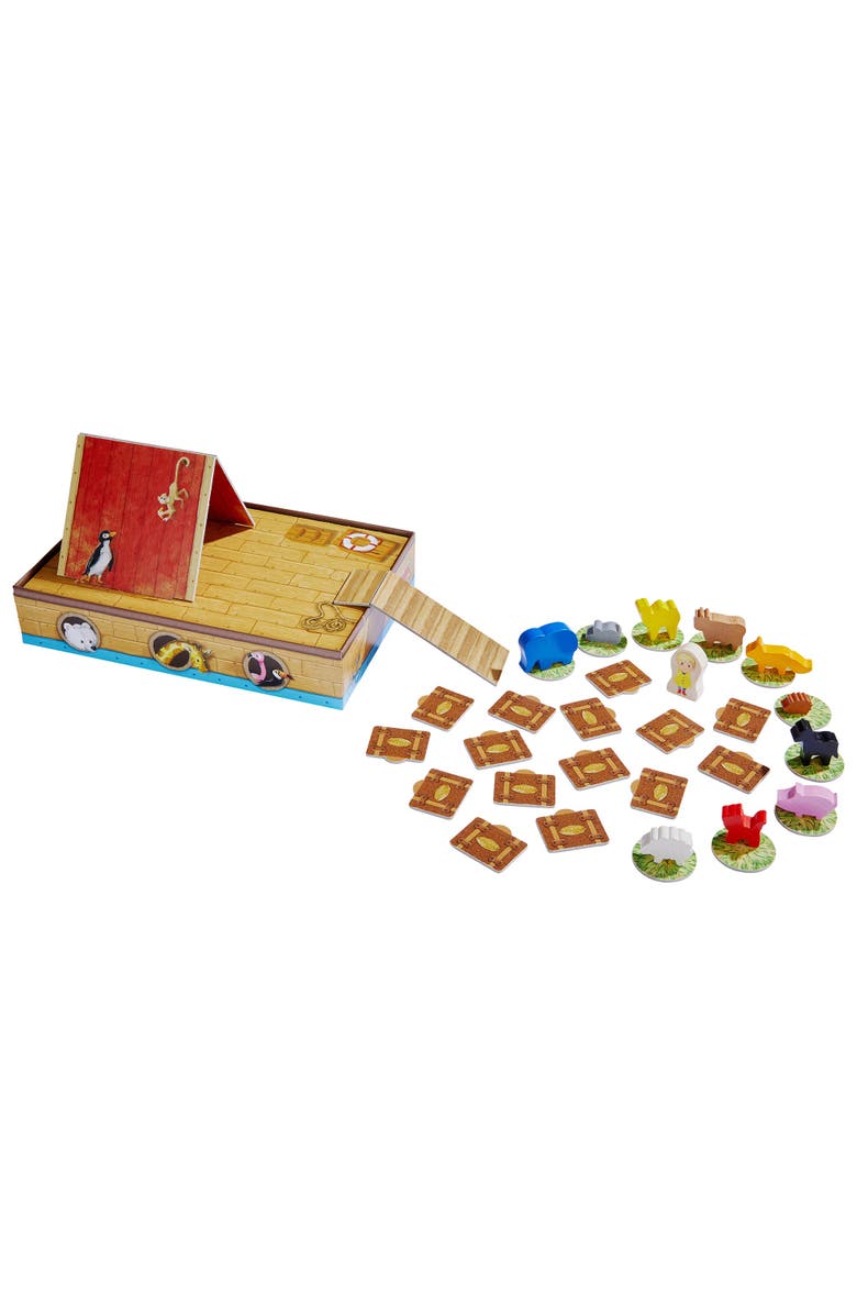 HABA Critter Cruise - Cooperative Noah's Ark Memory Game, Board Game for Kids & Family Night for 3 Year Olds & Up, Made in Germany, Alternate, color, Yellow Multi