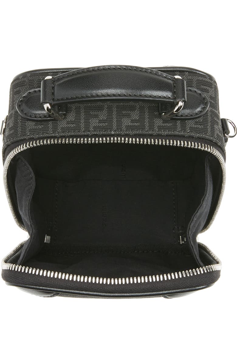 Fendi FF Logo Canvas Top Handle Crossbody Bag, Alternate, color,