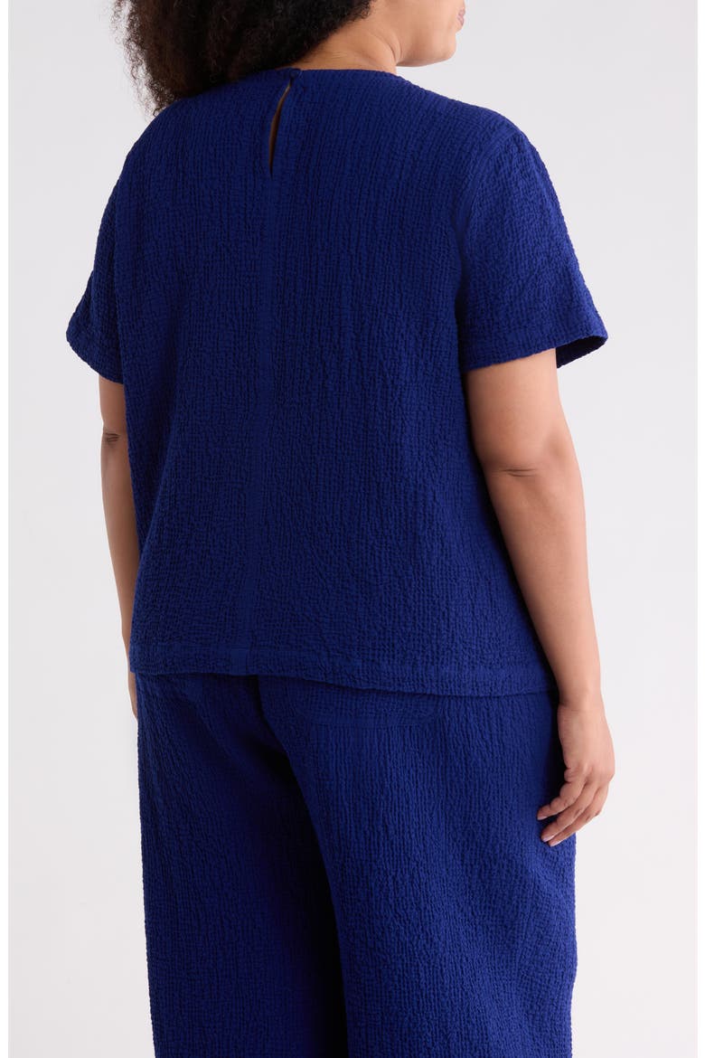 Texture Stretch Organic Cotton Top, Alternate, color, INFINITY